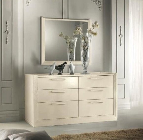 Kommode Spiegel Kommoden Gruppe Holz Design Anrichte Side Schrank Set 2tlg