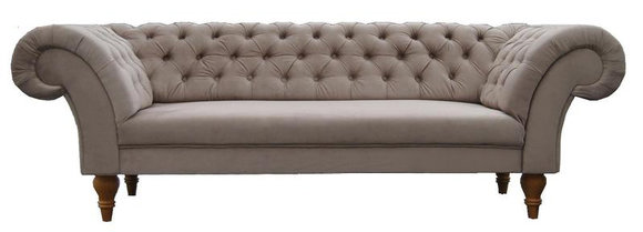 Chesterfield Textil Sofa Couch Stoff Sofagarnitur Made in EU KLEOPATRA