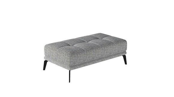 Lounge Fußhocker Hocker xxl Club Ottomane Pufa Leder Textil Ottoman Designer Neu