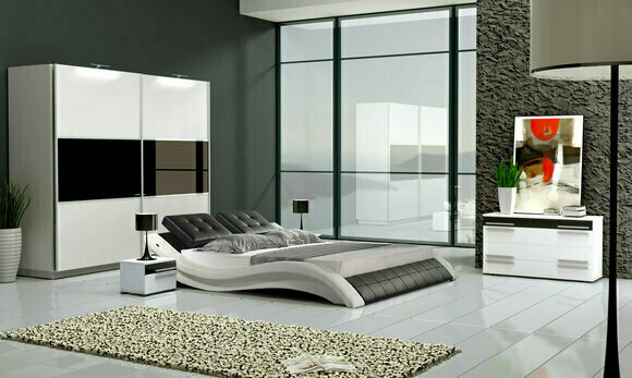Doppelbett Bett Polsterbett Lederbett Wasserbett geeignet Neu SOFORT LIEFERBAR