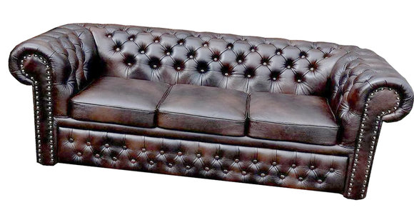 Chesterfield Sofa 3 Sitzer NAPOLI Polster Garnitur Leicester