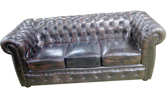 Chesterfield Sofa 3 Sitzer NAPOLI Polster Garnitur Trobay