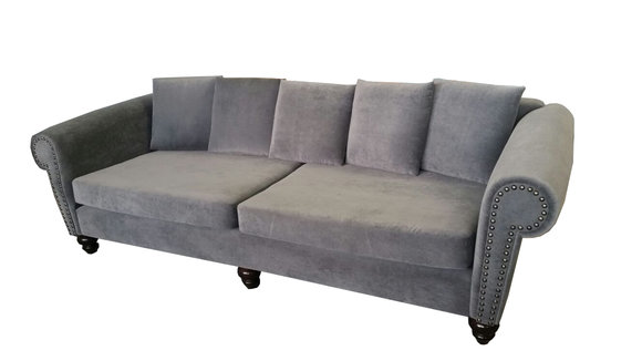 XXL BIG Sofa Couch Chesterfield Polster Leder Textil Stoff Garnitur