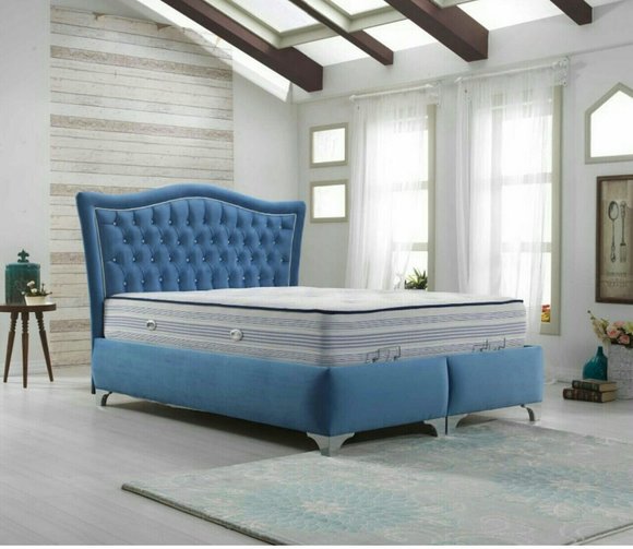 Chesterfield Bett Polsterbett Doppelbett Betten Big XXL Designer Luxus Bett