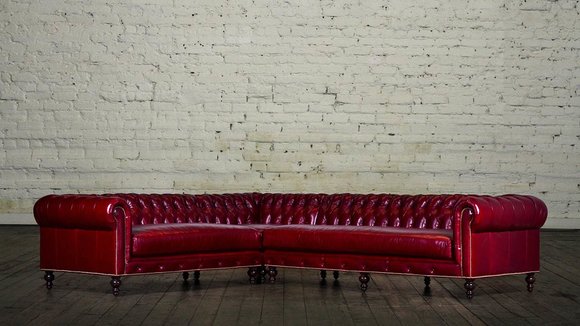 Ledersofa Sofa Couch Chesterfield Poster Eckgarnitur Eckcouch Sofas