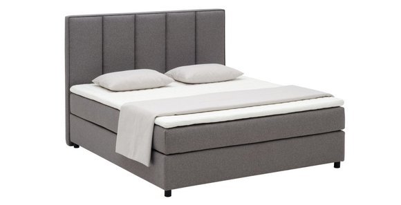 Continental Boxspring Bett Betten Polster Hoch Doppel Leder Textil Bett Neu