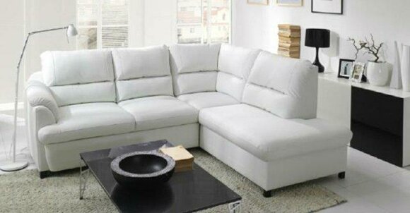 Ecksofa Eck Wahl Leder Stoff Kasten&Bett Polster Textil Couch Sofa Ecke Garnitur