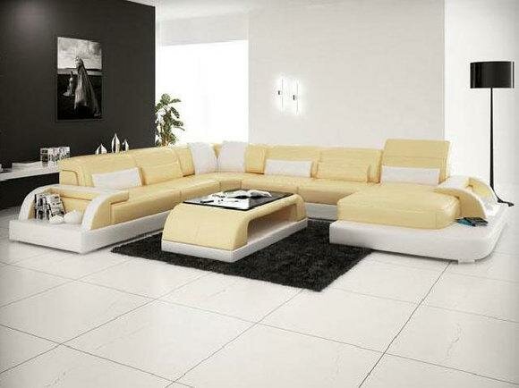 Wohnlandschaft Polster Ecke Ecksofa Couch Garnitur Landschaft Leder Wetzlar