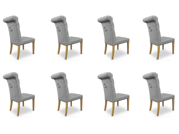 8x Stühle Stuhl Polster Design Lounge Club Sitz Lehn Garnitur Sessel Antoin Neu
