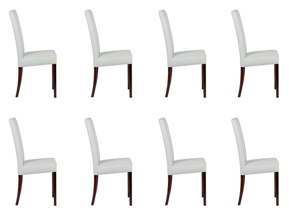 8x Stühle Stuhl Polster Design Lounge Club Sitz Lehn Garnitur Sessel Waskie