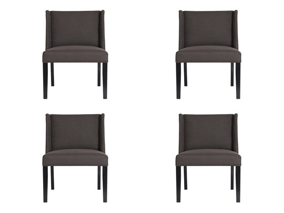 4x Stühle Stuhl Polster Design Lounge Club Sitz Lehn Garnitur Sessel Vento