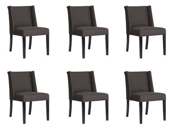 6x Stühle Stuhl Polster Design Lounge Club Sitz Lehn Garnitur Sessel Vento Neu