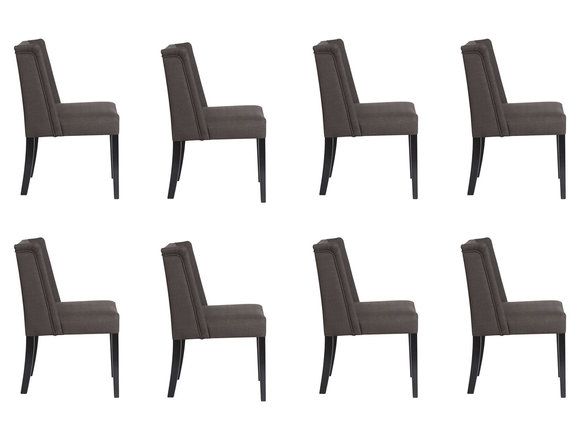 8x Stühle Stuhl Polster Design Lounge Club Sitz Lehn Garnitur Sessel Vento