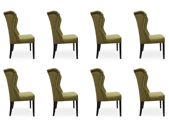 8x Design Polster Sitz Stühle Stuhl Seht Garnitur Sessel Lounge Club Set Jack