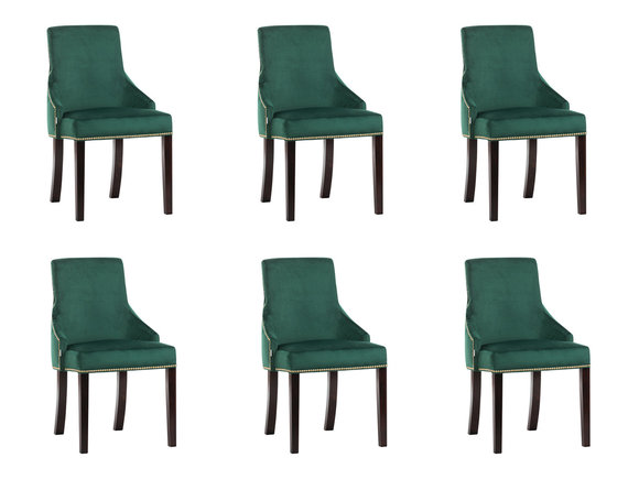 6x Design Polster Sitz Stühle Stuhl Seht Garnitur Sessel Lounge Club Set Karcz