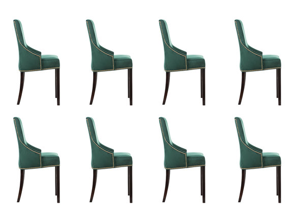 8x Design Polster Sitz Stühle Stuhl Seht Garnitur Sessel Lounge Club Set Karcz