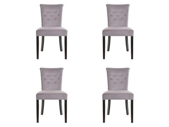 4x Design Polster Sitz Stühle Stuhl Seht Garnitur Sessel Lounge Club Set Largo