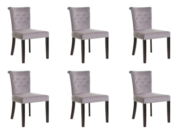 6x Design Polster Sitz Stühle Stuhl Seht Garnitur Sessel Lounge Club Set Largo