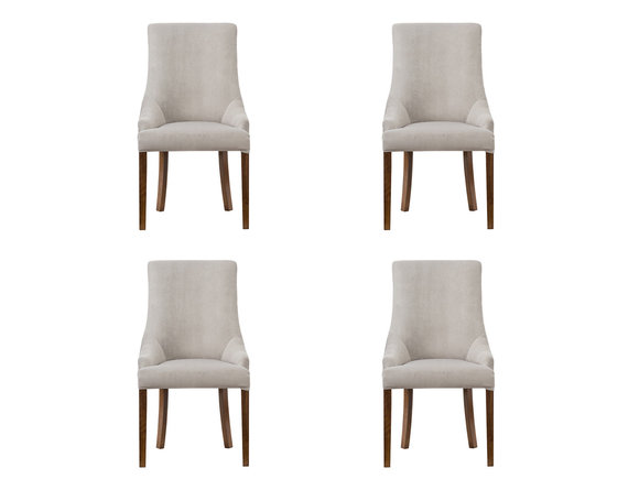 4x Designer Polster Stuhl Set Garnitur Stühle Komplett Lehn Sitz Lounge Club