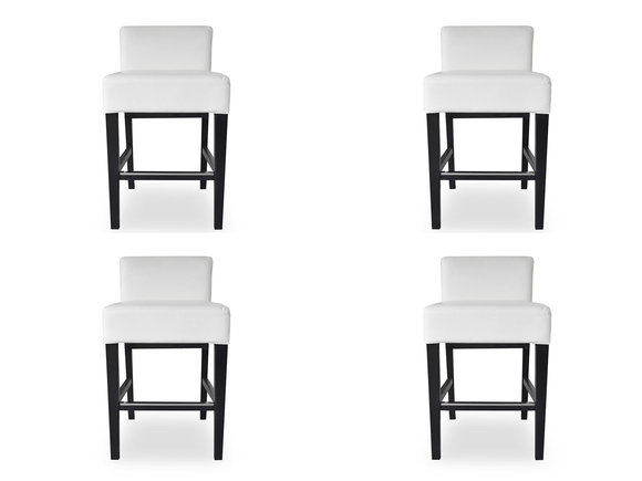 4x Bar Hocker Barhocker Tresen Tisch Stuhl Set Stühle Polster Sitz Garnitur