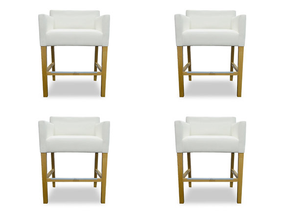 4x Bar Hocker Barhocker Tresen Bar Stuhl Set Stühle Polster Sitz Garnitur Neu
