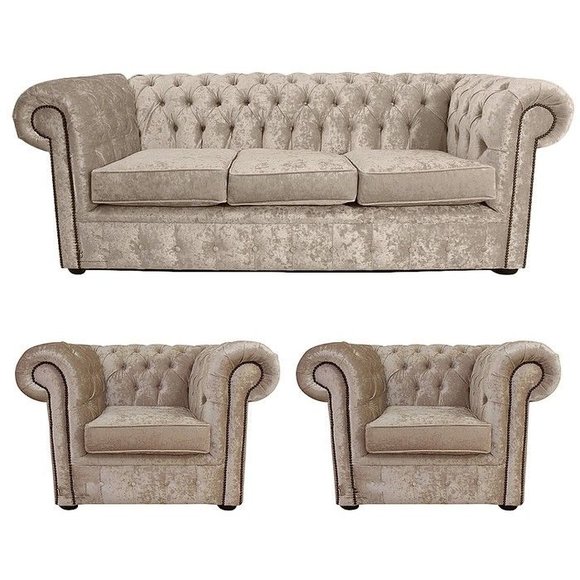 Sofagarnitur Sofa Couch Komplette Luxus Polster Sitz Textil Garnitur