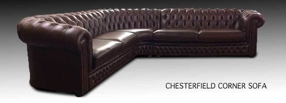 Chesterfield Ecksofa Sofa Couch Ledersofa Polster Eck Couch Garnitur