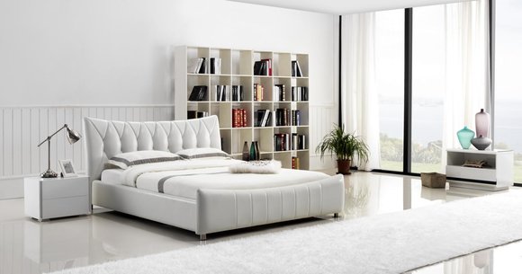 Modernes Design Bett XXL Betten Hotel Luxus Stil Doppel Leder