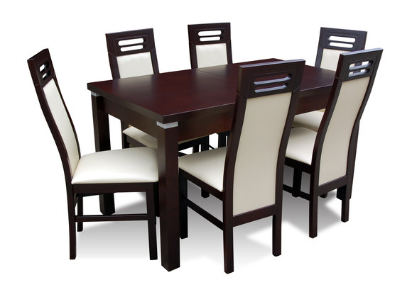 Esszimmer Garnitur Stuhl Set Essgarnituren Tische Essgruppe Tisch + 6 Stühle