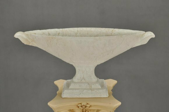 Schale Design XXL Obst Schale Dekoration Tisch Vase Klassischer Marmor