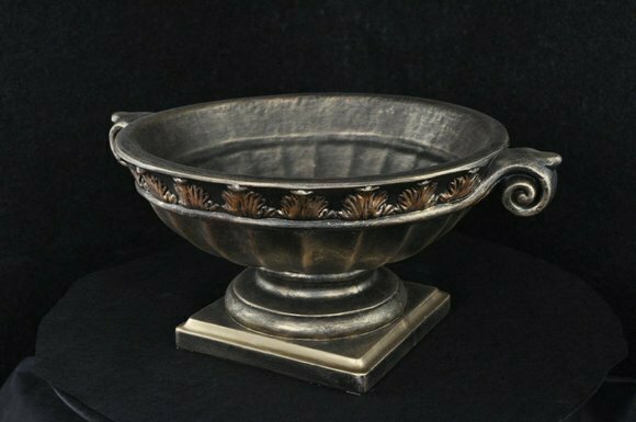 Schale Design XXL Obst Schale Dekoration Tisch Vase Klassischer Marmor