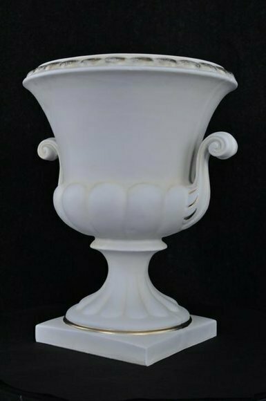 XXL Design Blumen Topf Dekoration Vase Vasen Handarbeit Deko Kelch