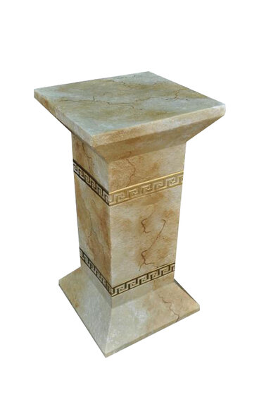 Medusa Säule Römische Säulen Marmor Skulptur Figur Deko Dekoration