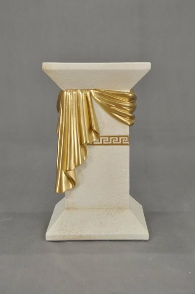 Säule Medusa Mäander Style Dekosäule Säulen Statue Ständer Barock