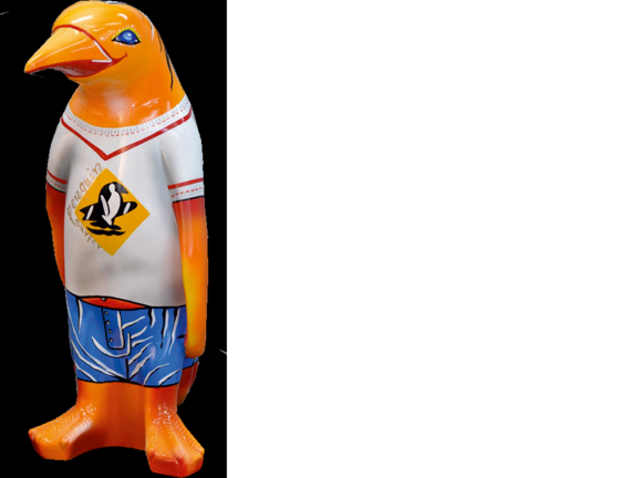Design Luxus XXL 67cm Figur Skulptur Handarbeit Pinguin Tier Skulpturen