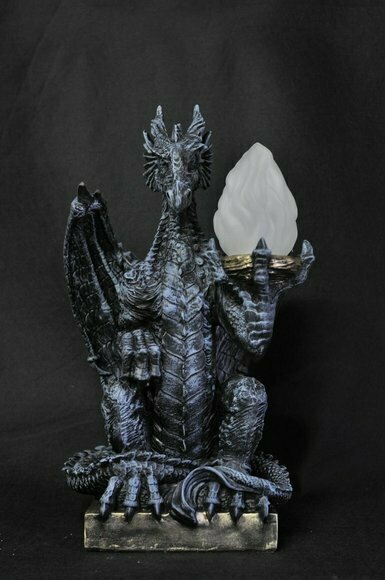 Design Gothik Stehleuchte Lampe Stand Leuchte Leuchten Drachen Lampen