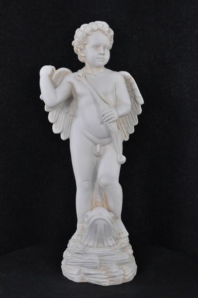 Figur Skulptur Engel Amor Figuren Skulpturen 74,5cm Design Statuen Statue
