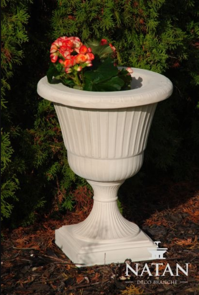 Blumenkorb Blumen Vase Gefäss Garten Terrasse Dekoration Statue