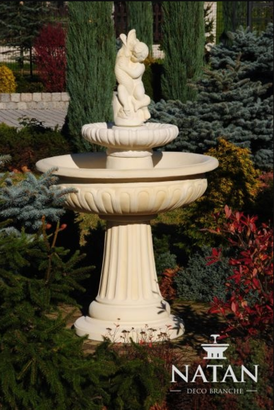 Springbrunnen Froschbrunnen Brunnen Steinbrunnen Fontaine 154cm