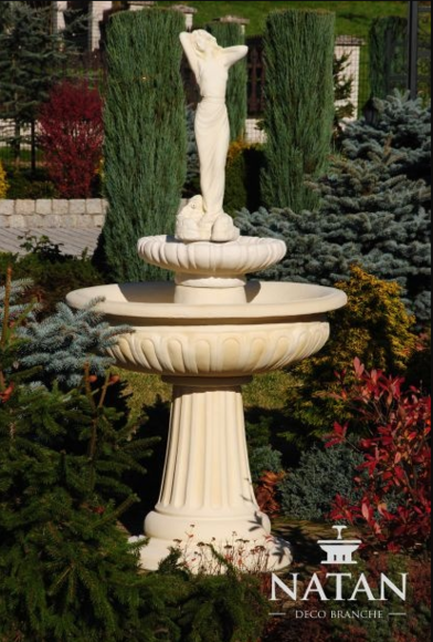 Zierbrunnen Springbrunnen 174cm Skulptur Brunnen Deko Garten Fontaine