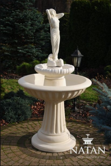 Zierbrunnen Springbrunnen Skulptur Brunnen Garten Fontaine Teich Neu