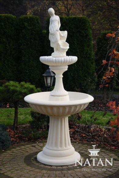 Zierbrunnen Springbrunnen Skulptur 197cm Brunnen Deko Garten Fontaine
