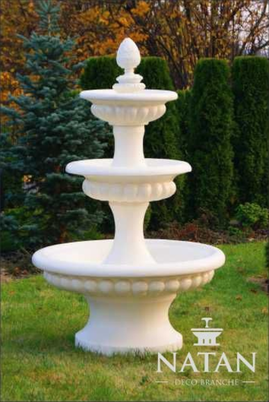 Zierbrunnen Springbrunnen Skulptur Brunnen Deko Garten Fontaine Teich