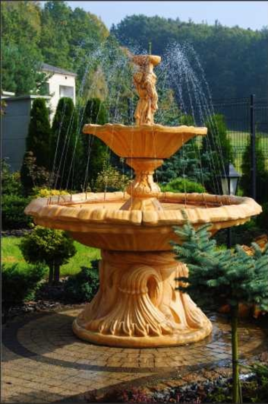 Zierbrunnen Springbrunnen Figur Brunnen Dekoration Garten Fontaine