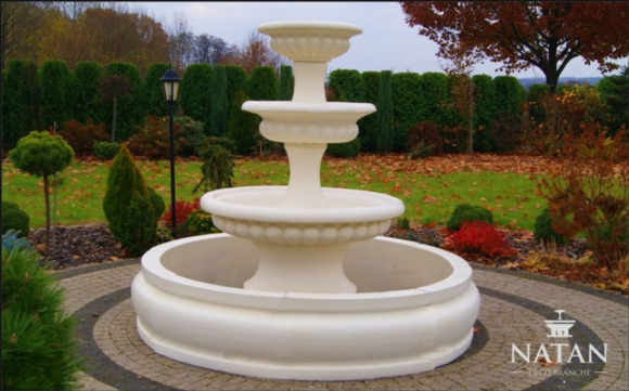 Becken für Zierbrunnen Springbrunnen Skulptur Brunnen Garten Fontaine