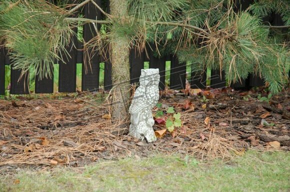 Garten Dekoration Eule Terrasse Stein Figuren Figur Deko Statue Skulptur
