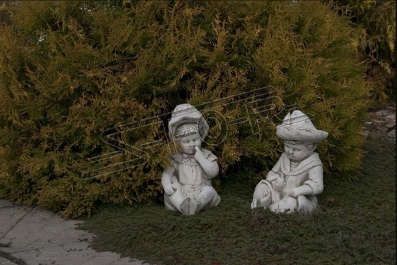 Baby Büste Skulptur Design Figur Statue Garten Figuren Statuen Skulpturen