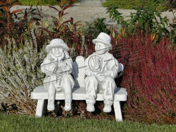 Junge Sitzende Figur Statue Figuren Skulptur Statuen Garten Dekoration