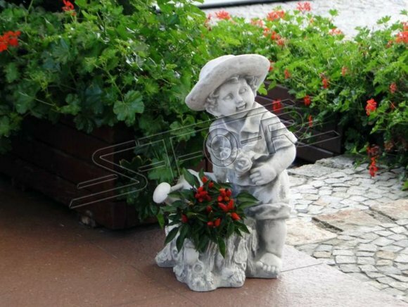 Blumenkübel Pflanz Kübel Dekoration Figur Blumentöpfe Garten Vasen