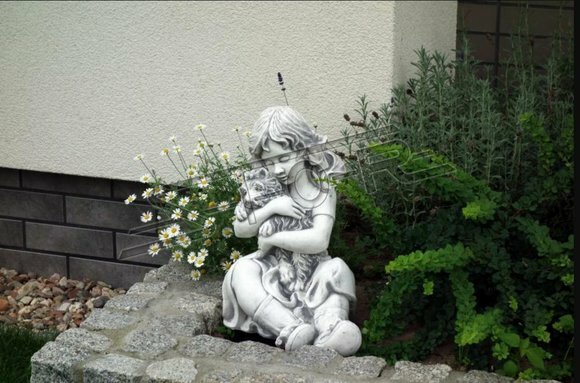 42cm Deko Skulptur Design Figur Statue Garten Figuren Statuen Skulpturen